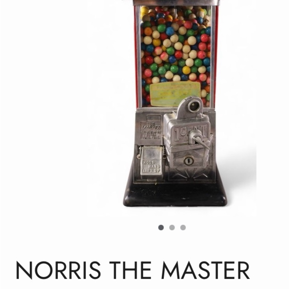 Retro Gumball Machine with Colorful Gumballs